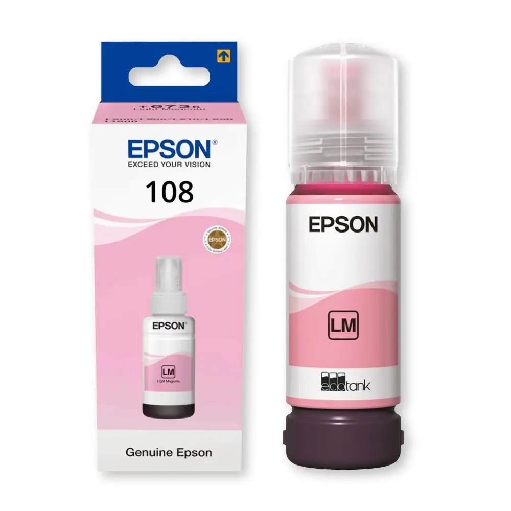 Epson 108 Magenta clair - Bouteille d'encre Epson EcoTank d'origine