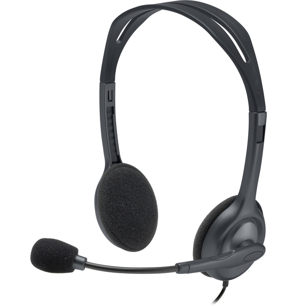 Casque Logitech H111 stéréo professionnel – Jack 3,5 mm